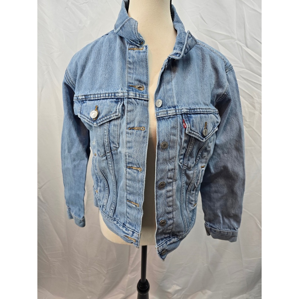 Vintage Levi's‎ Women's Light Wash Denim Trucker Jacket Size S